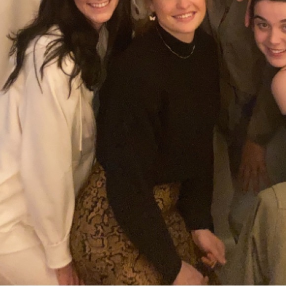 2/$15 Missguided Pleated Snake Print Midi Skirt - Picture 9 of 9